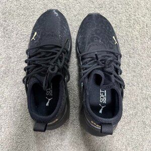 Puma Women's Black and Navy Trainers